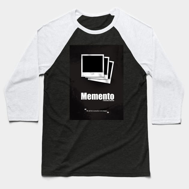 Memento - Minimal Movie Movie Cult Alternative Baseball T-Shirt by HDMI2K